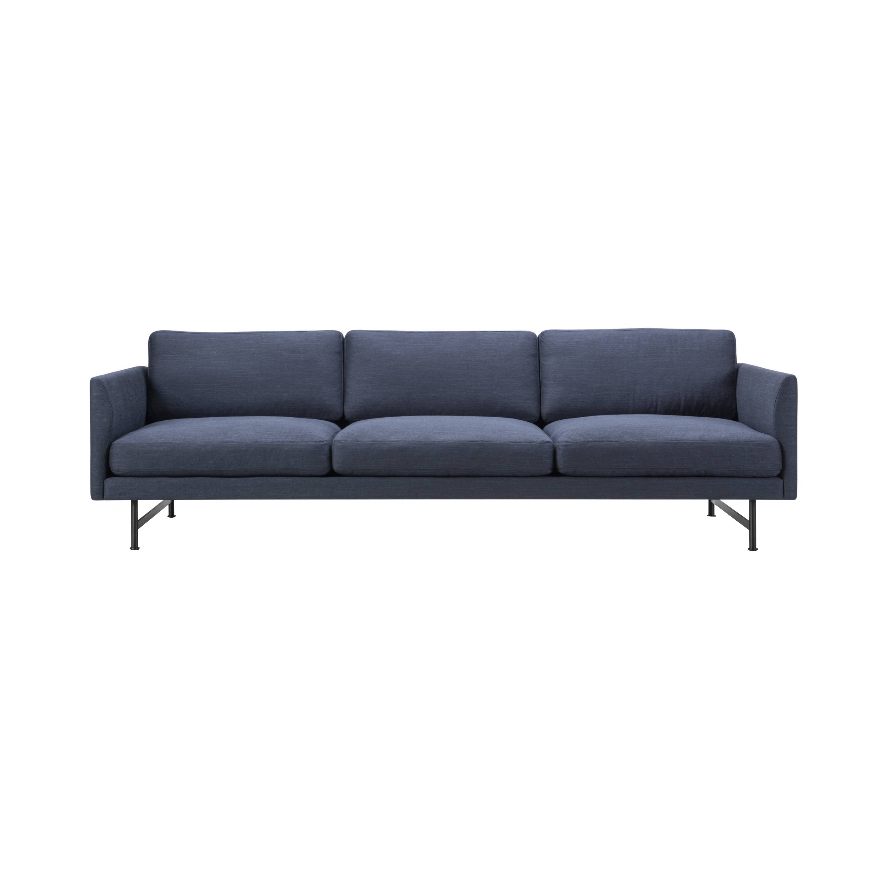 Calmo 3 Seater Sofa: Metal Base + With Cushion