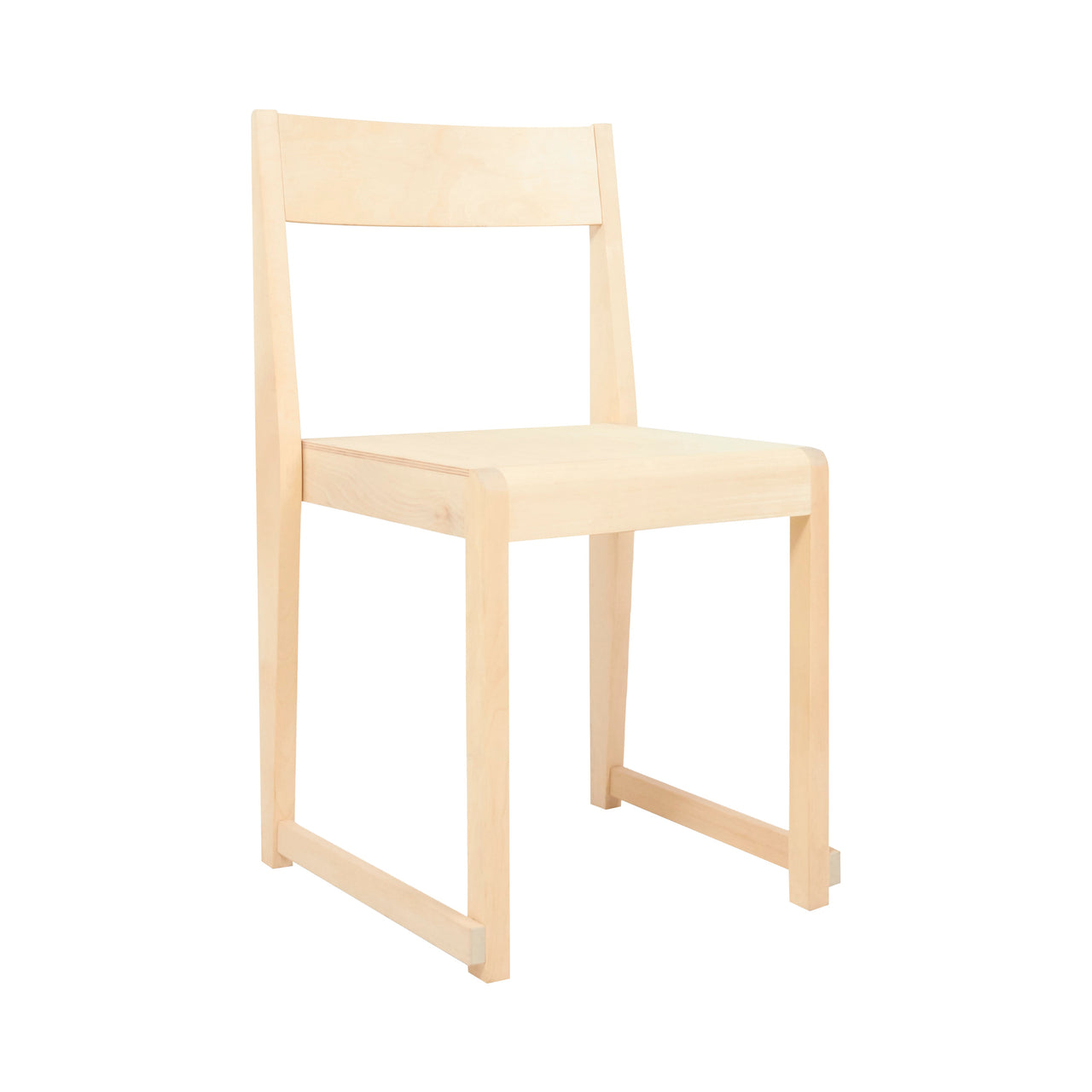 01 Chair: Natural Birch + Without Cushion