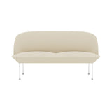 Oslo 2-Seater Sofa: Chrome