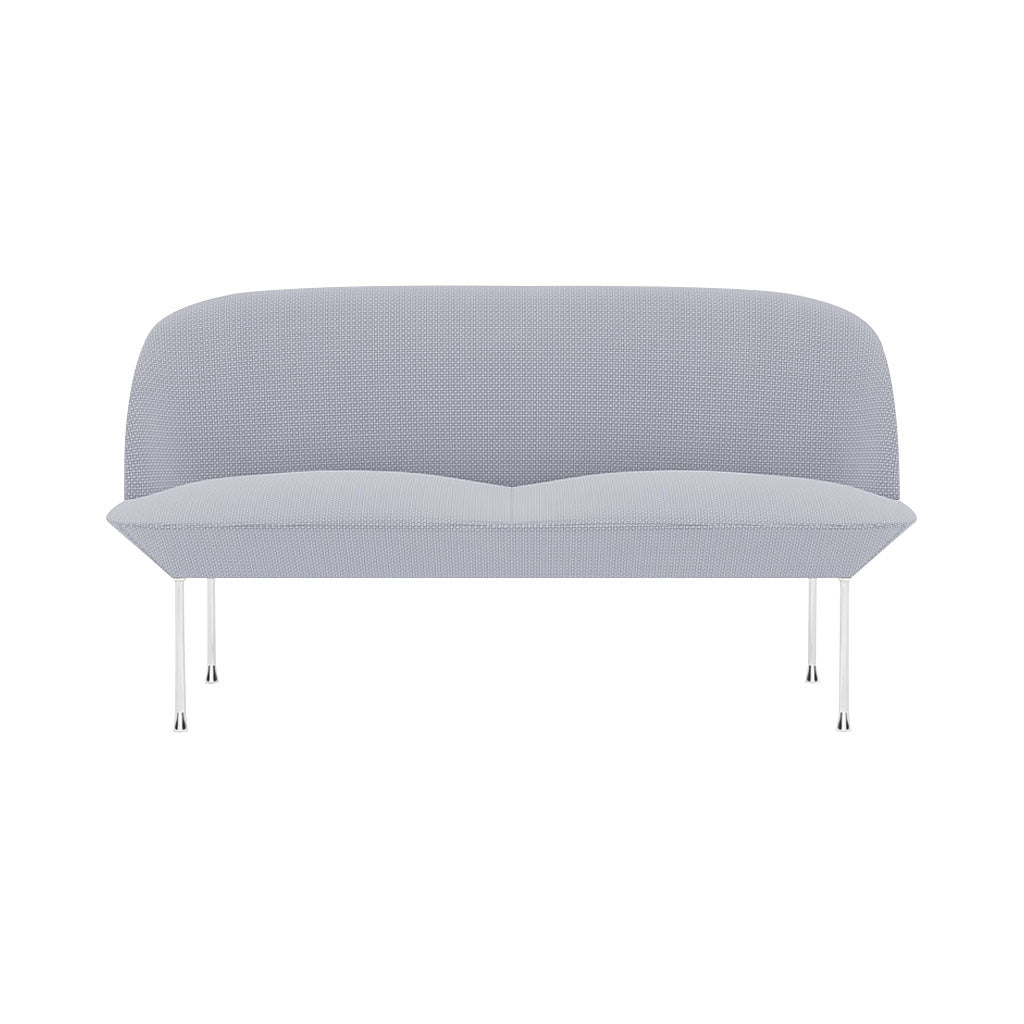 Oslo 2-Seater Sofa: Chrome