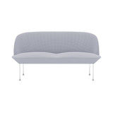 Oslo 2-Seater Sofa: Chrome