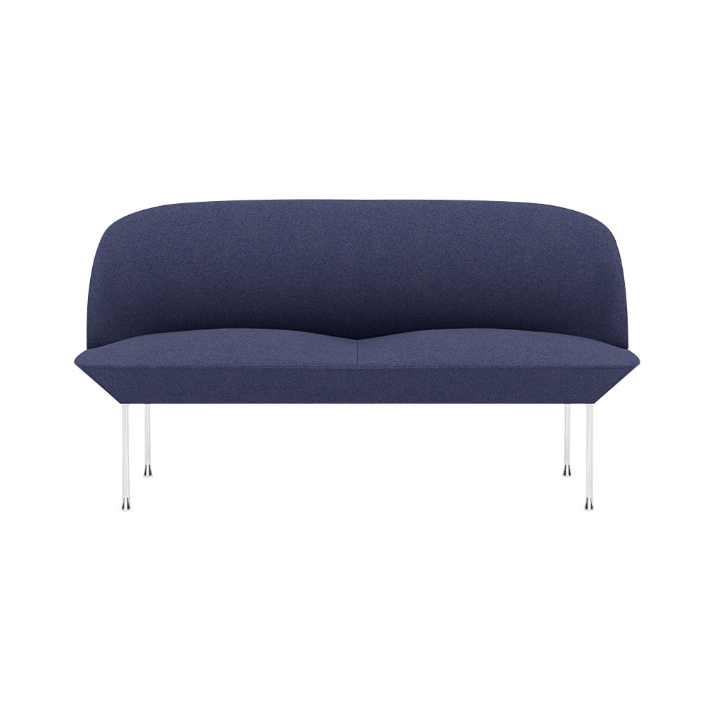 Oslo 2-Seater Sofa: Chrome
