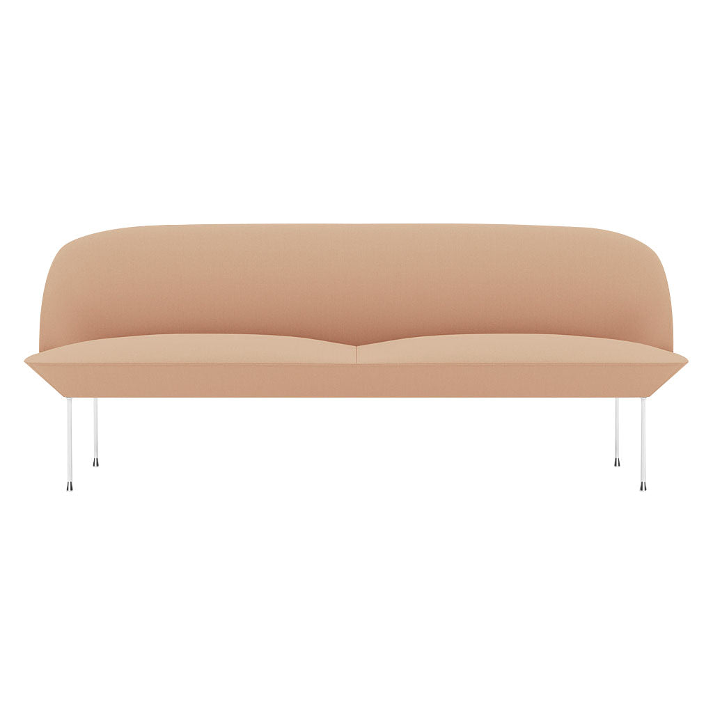 Oslo 3-Seater Sofa: Chrome