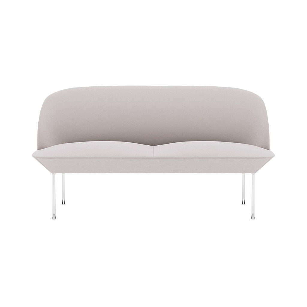 Oslo 2-Seater Sofa: Chrome