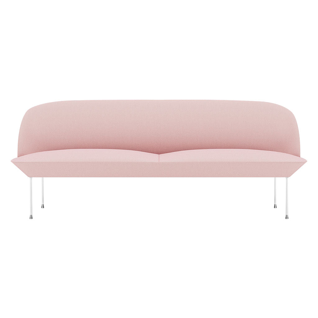 Oslo 3-Seater Sofa: Chrome