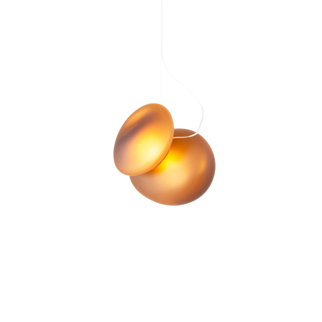 Pebble Pendant Light: Size A + Size D + Citrine + Citrine