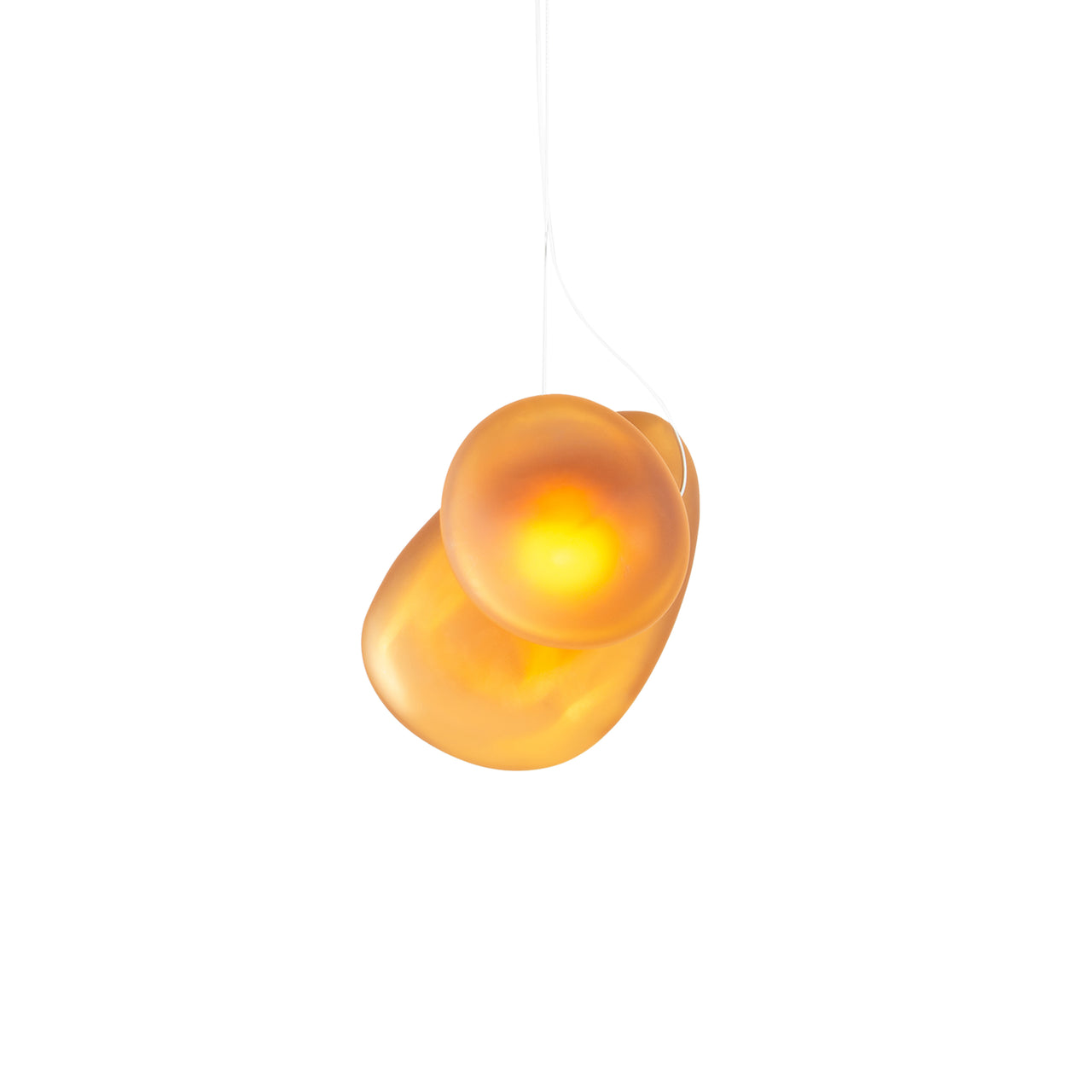 Pebble Pendant Light: Size B + Size D + Citrine + Citrine