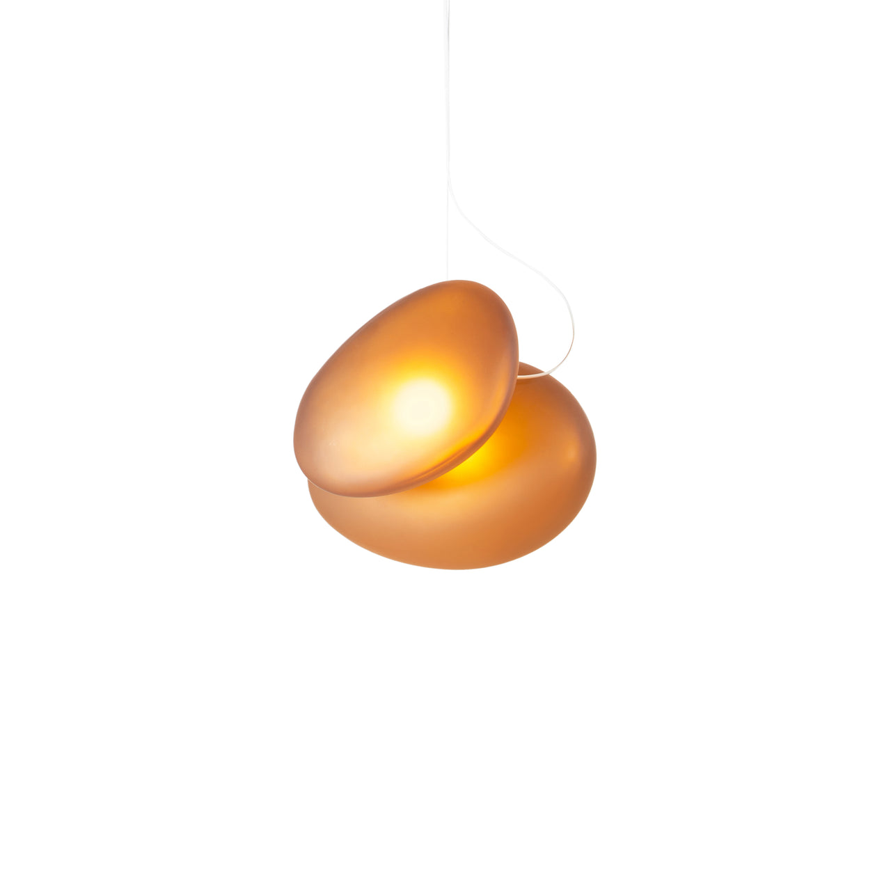 Pebble Pendant Light: Size A + Size C + Citrine + Citrine