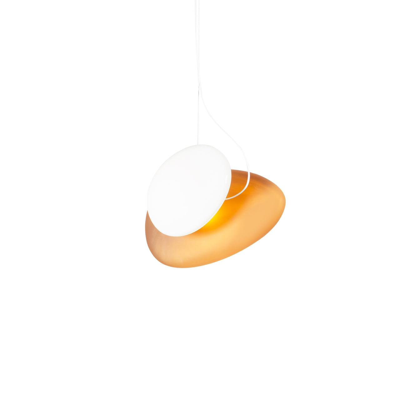 Pebble Pendant Light: Size B + Size D + Citrine + Pearl