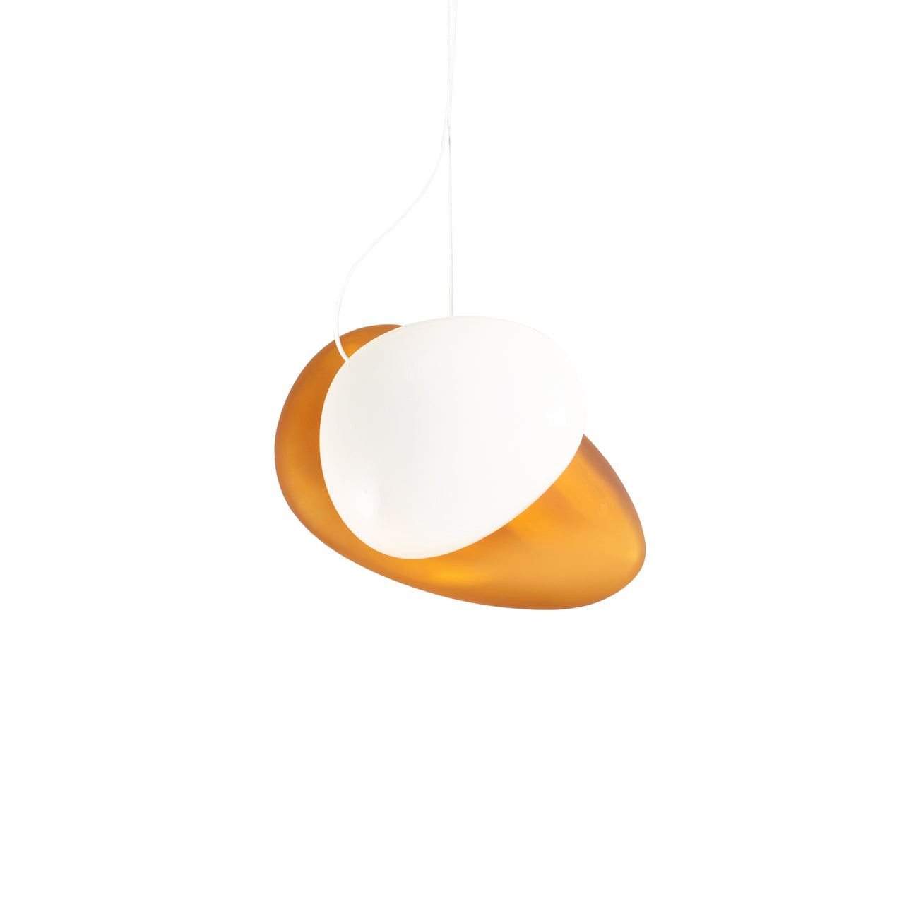 Pebble Pendant Light: Size B + Size C + Citrine + Pearl