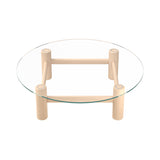Boundary Coffee Table: Round + Natural Beech