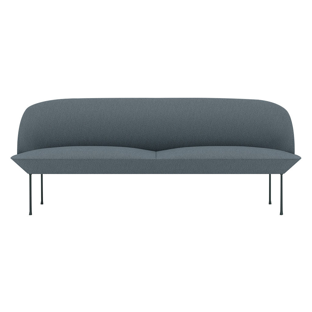 Oslo 3-Seater Sofa: Dark Grey