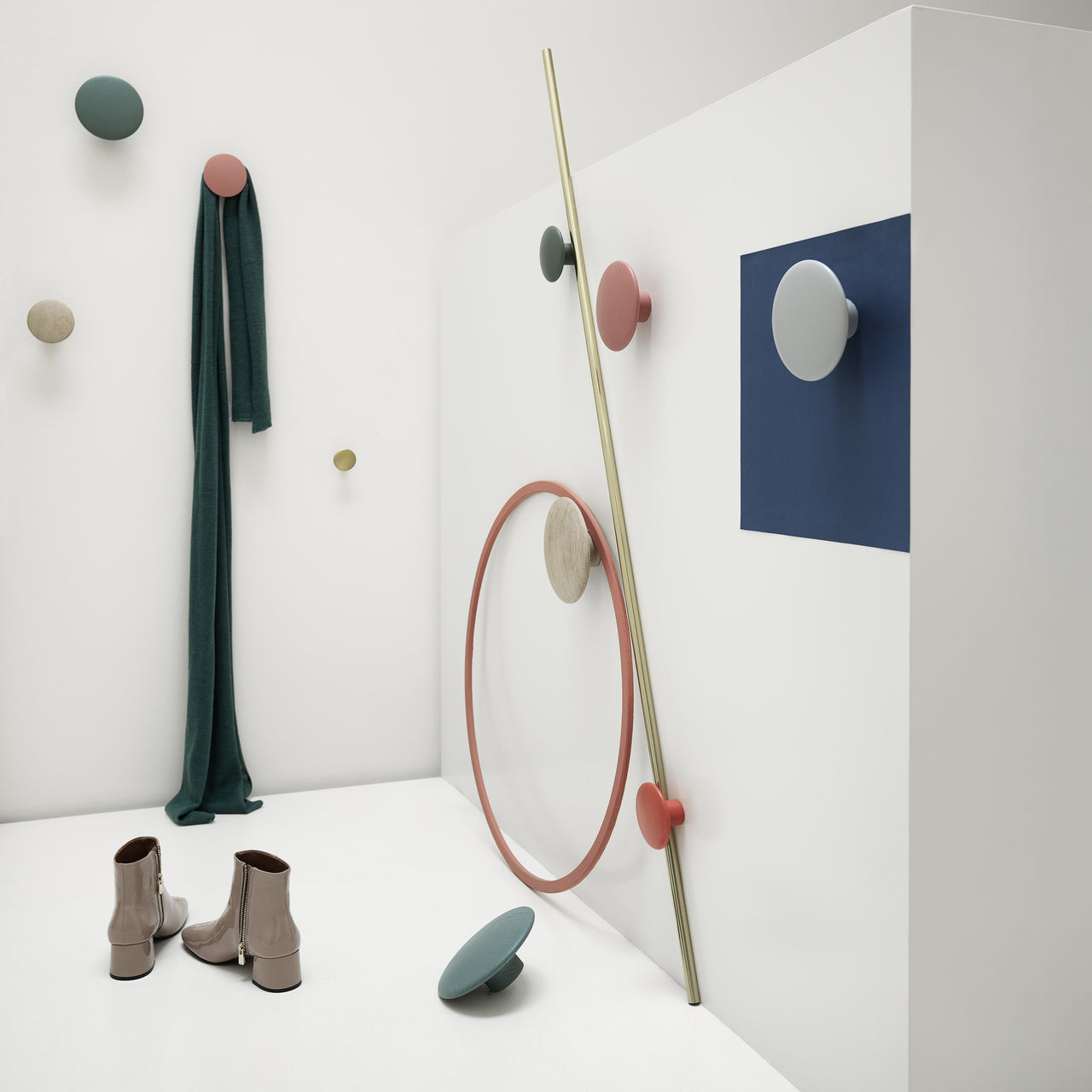 Dots Metal Coat Hooks - Quick Ship
