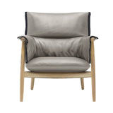 E015 Embrace Lounge Chair: Black Edging Strip + Soaped Oak