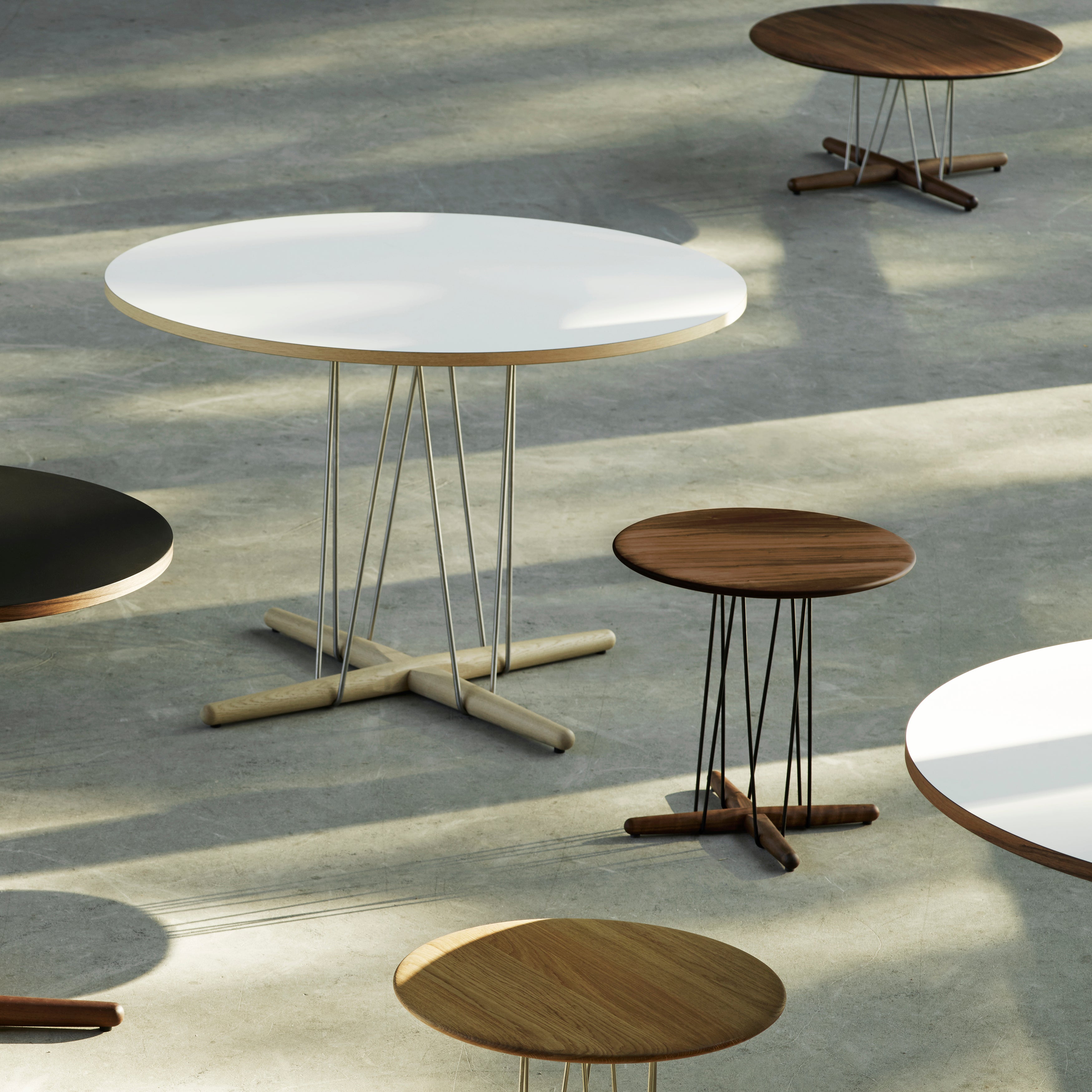 E020 Embrace Table: Stainless Steel