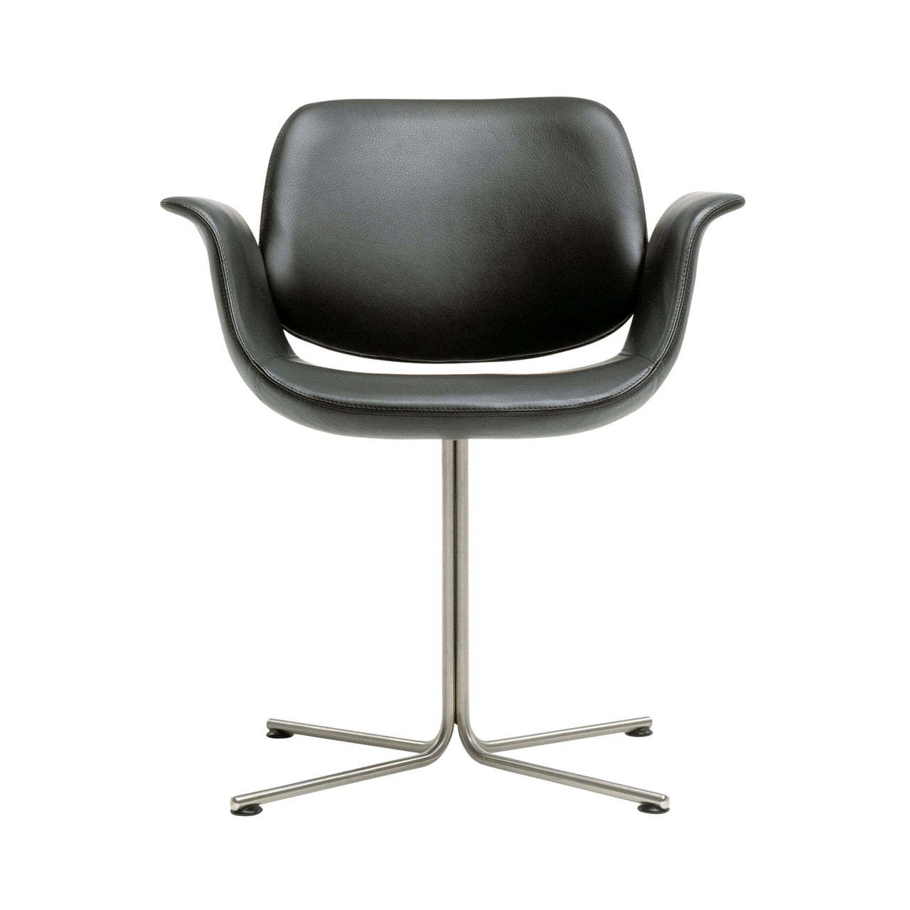 Flamingo Chair with Swivel Base: Brushed Stainless