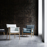 E015 Embrace Lounge Chair: Dark Blue Edging Strip