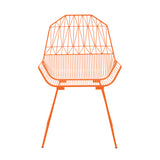 Farmhouse Lounge Chair: Orange + Without Seat Pad