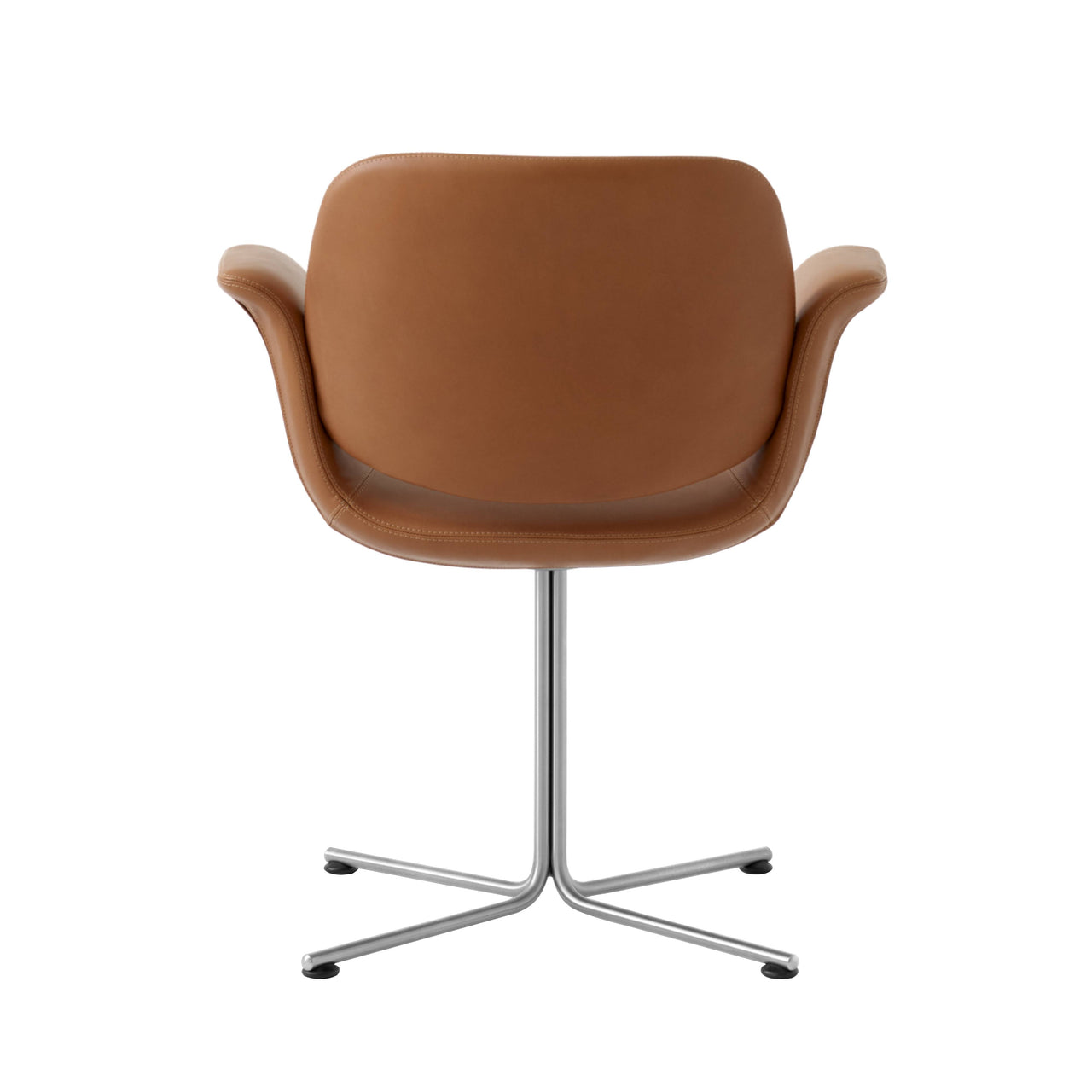 Flamingo Chair with Swivel Base: Brushed Stainless