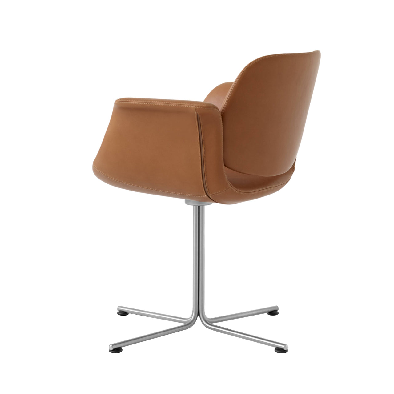 Flamingo Chair with Swivel Base: Brushed Stainless