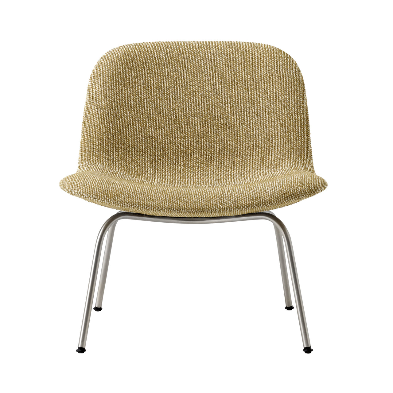 Eyes Lounge Chair 4 Leg: Without Buttons + Brushed Stainless Steel