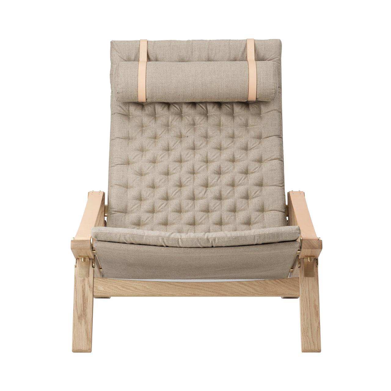 FK10 Plico Lounge Chair: White Oiled Oak