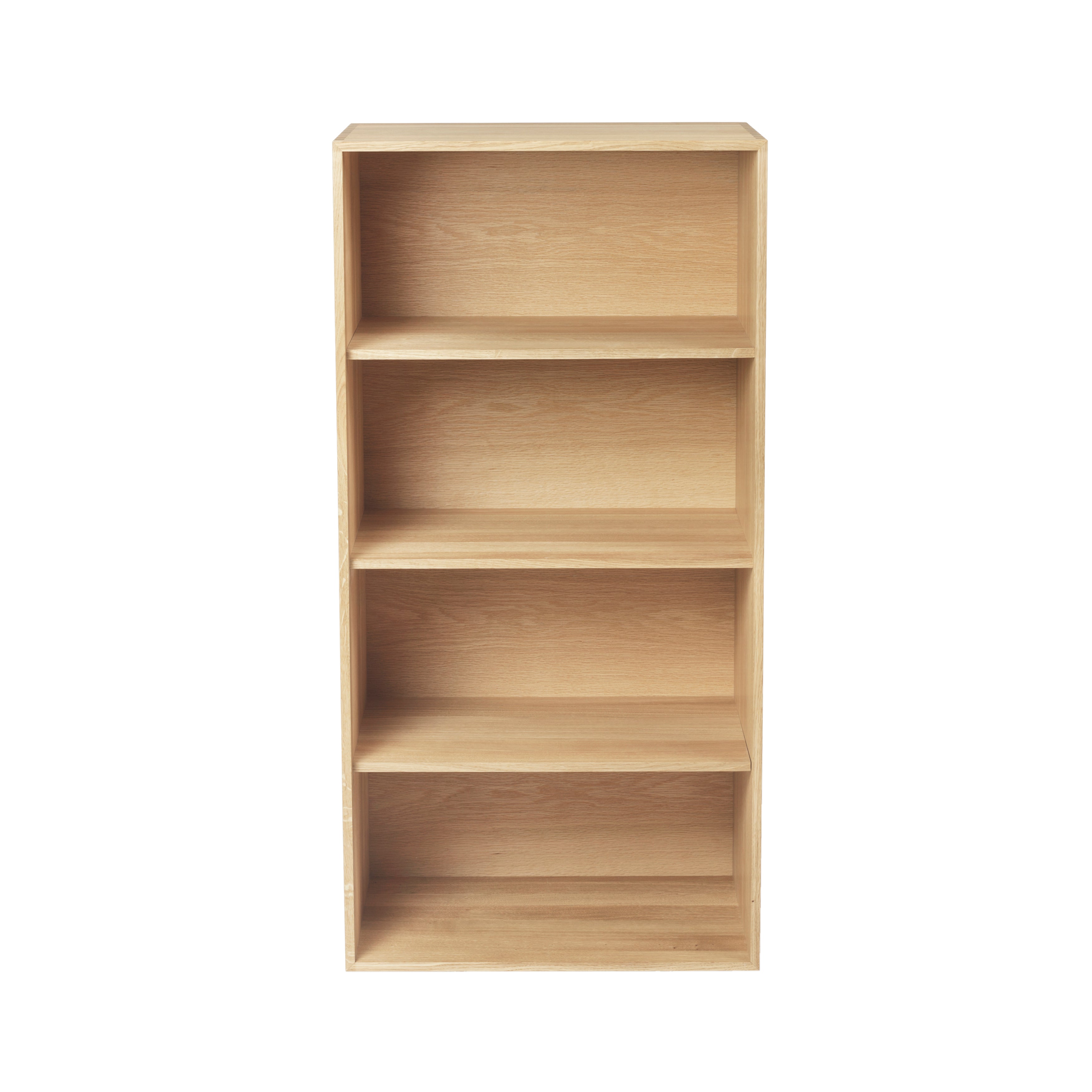 FK631120 Deep Bookcase Upright + 2 Shelves: Oiled Oak