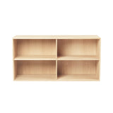 FK632010 Bookcase + 2 Shelves: White Oiled Oak