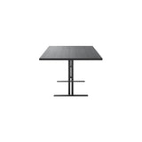 Ferric Table: Small + Black Stained Oak + Black