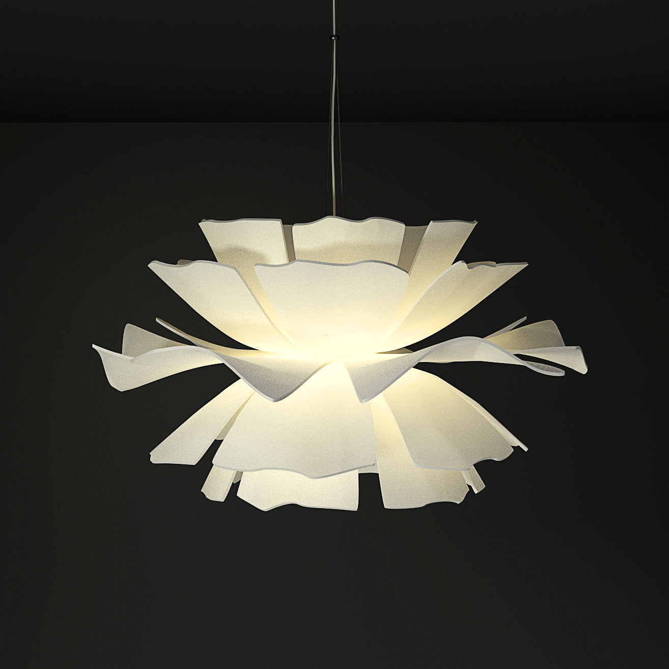 Love Me Not Floral Pendant