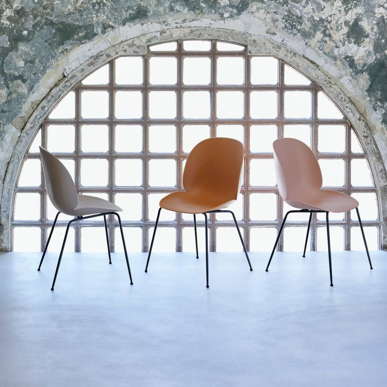 Beetle Dining Chair: Conic Base