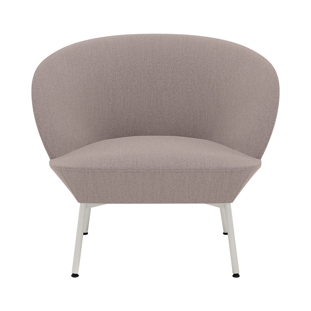 Oslo Lounge Chair: Tube Base + Grey