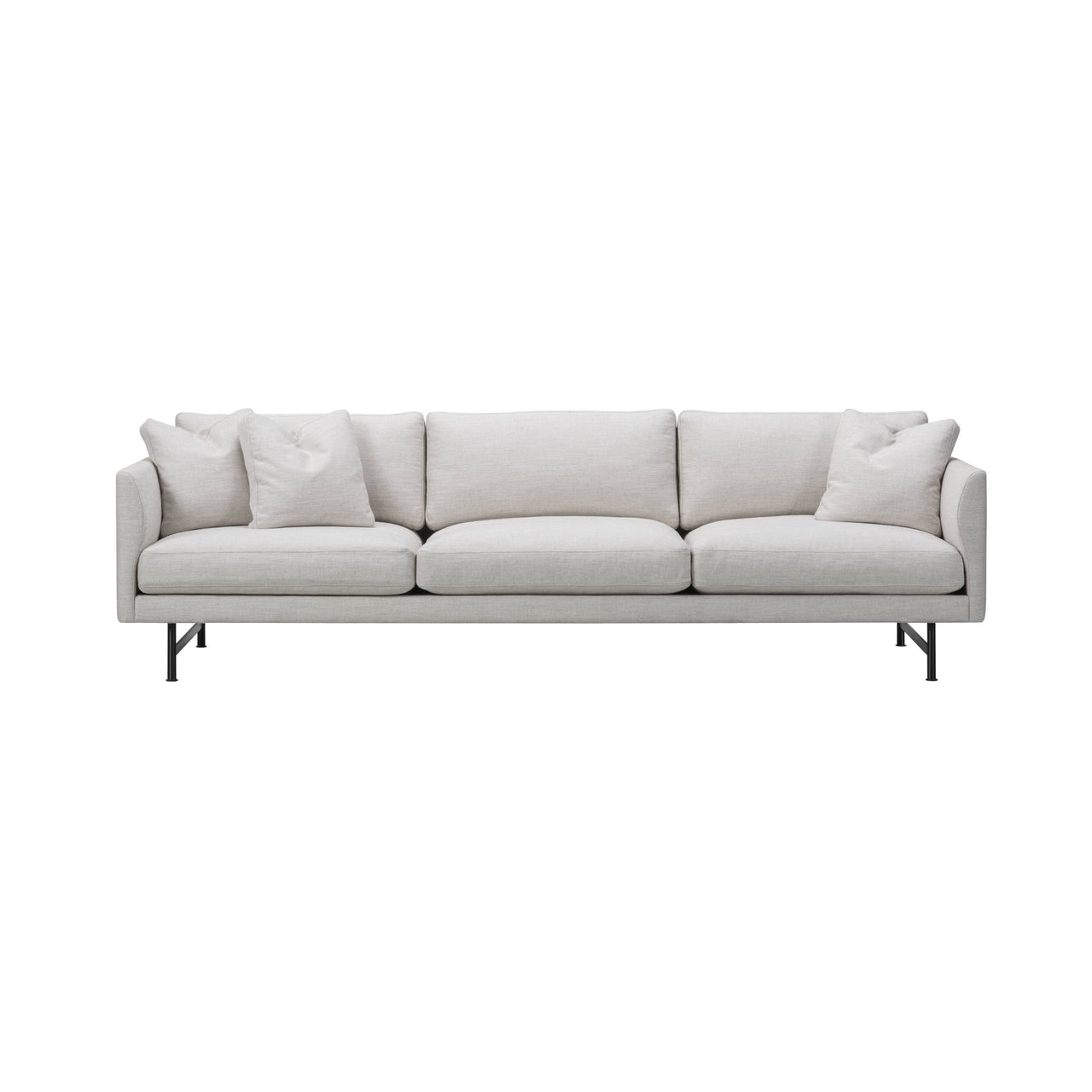 Calmo 3 Seater Sofa: Metal Base + With Cushion