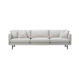 Calmo 3 Seater Sofa: Metal Base + With Cushion