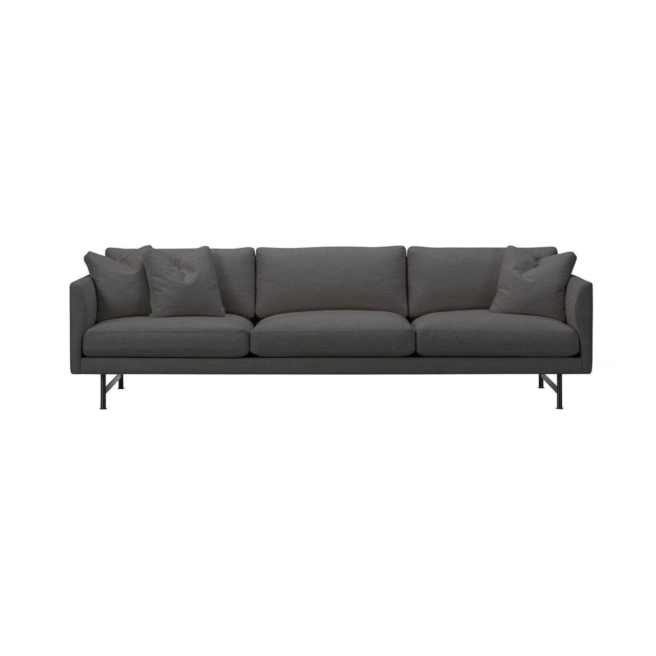 Calmo 3 Seater Sofa: Metal Base + With Cushion