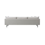 Calmo 3 Seater Chaise: Metal Base + Small - 98.4