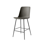 Rely Bar + Counter Highback Chair: HW91 + HW96 + Counter (HW91) + Stone Grey + Black