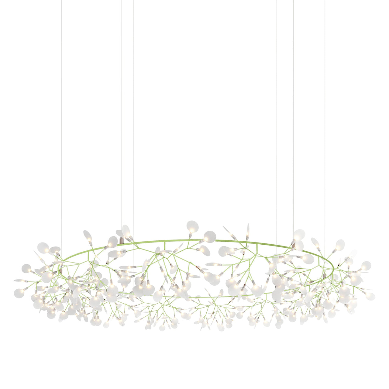 Heracleum The Big O Suspension Lamp: Green