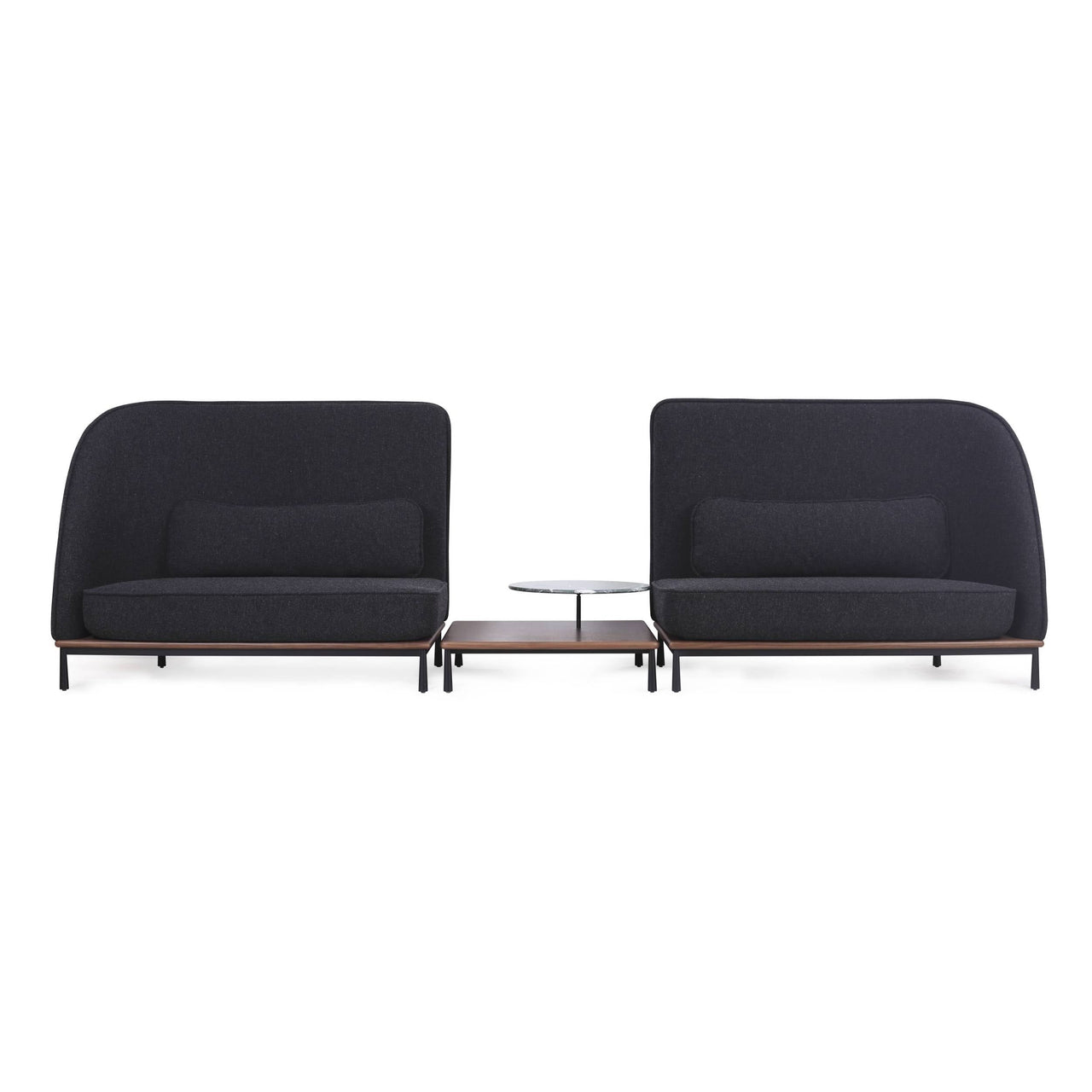 Arc Highback Love Seat: 1 Side