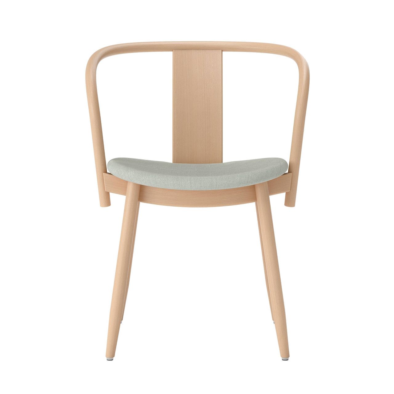 Icha Chair: Upholstered + Natural Beech