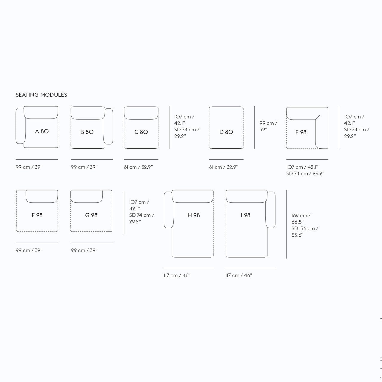 In Situ Sofa Modules - Quick Ship