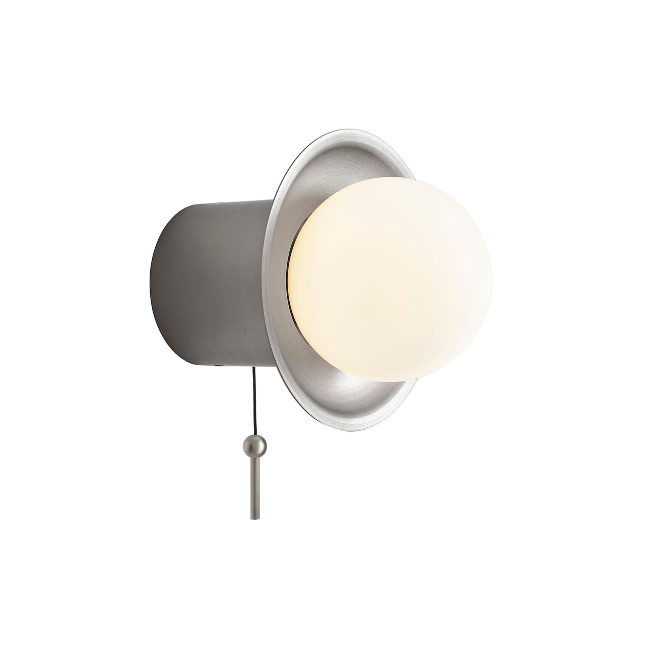 Janed Wall Light with Cord: Satin Nickel + Satin Nickel