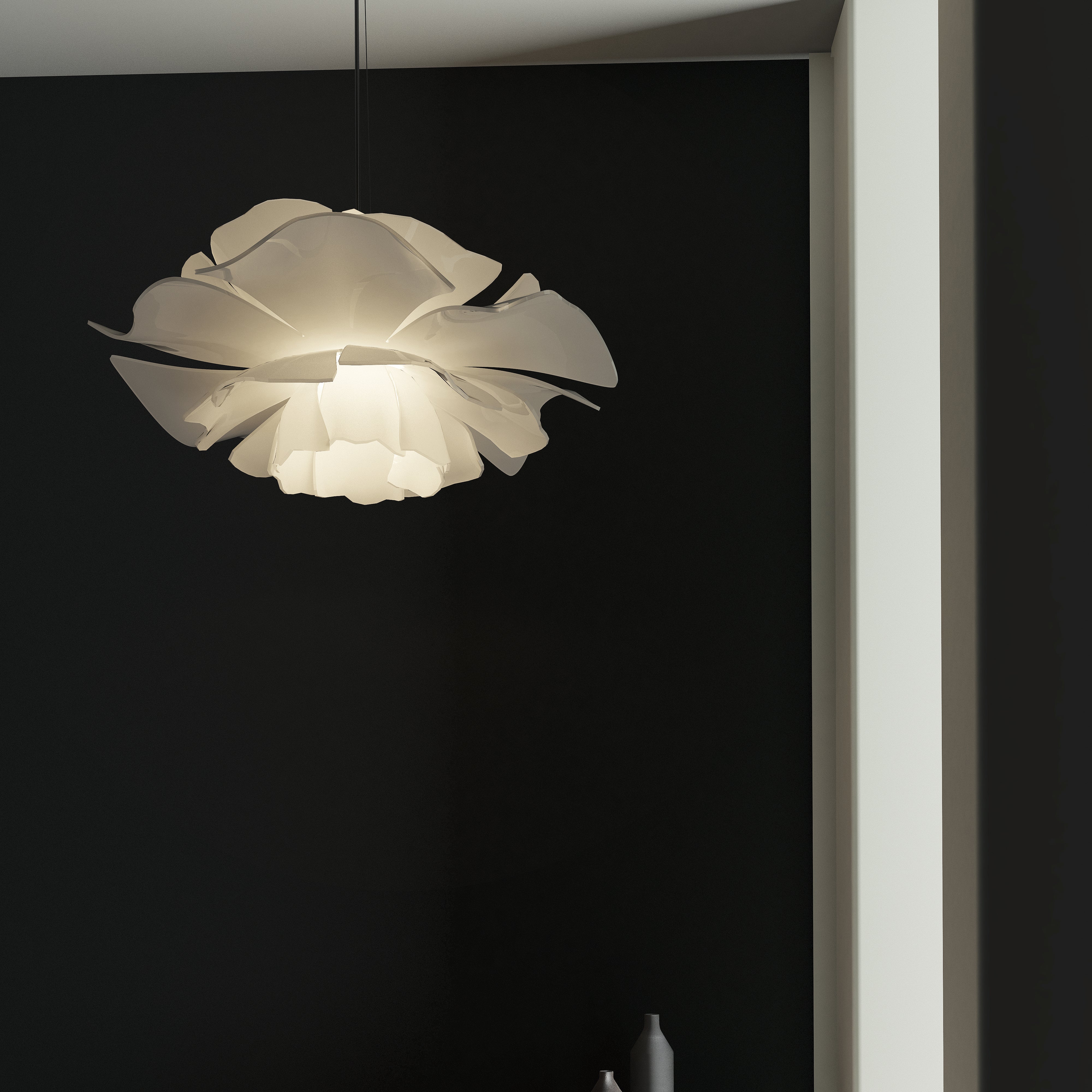 Love Me Not Floral Pendant