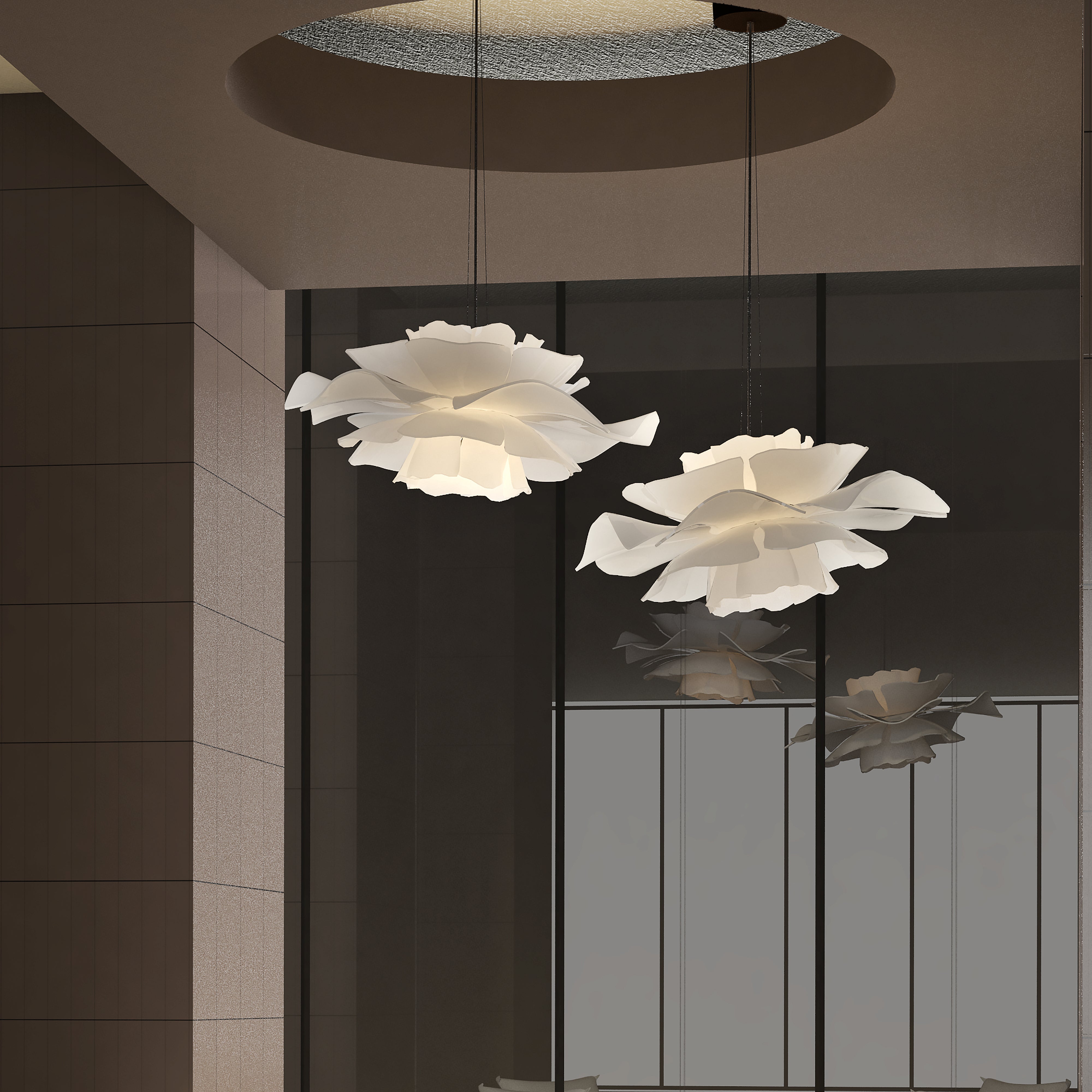 Love Me Not Floral Pendant