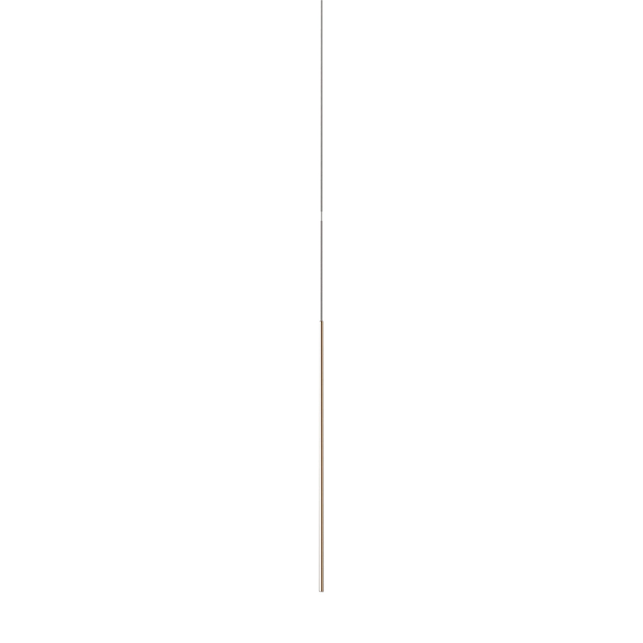 Thin Vertical Suspension Light: Medium + 1 Segment + Satin Brass