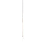 Thin Vertical Suspension Light: Medium + 6 Segments + Satin Nickel