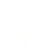 Thin Vertical Suspension Light: Large + 1 Segment + Satin Brass