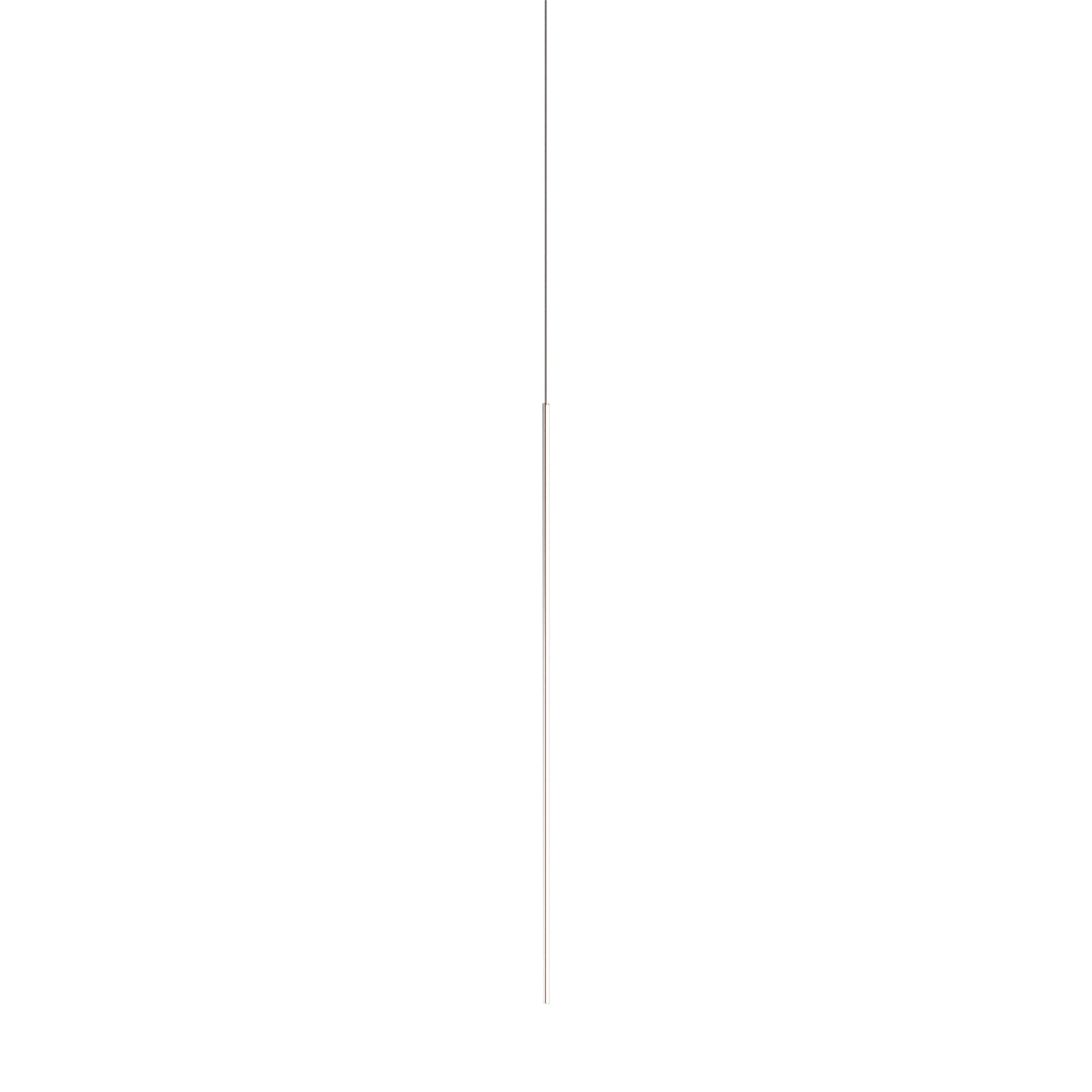 Thin Vertical Suspension Light: Large + 1 Segment + Satin Nickel