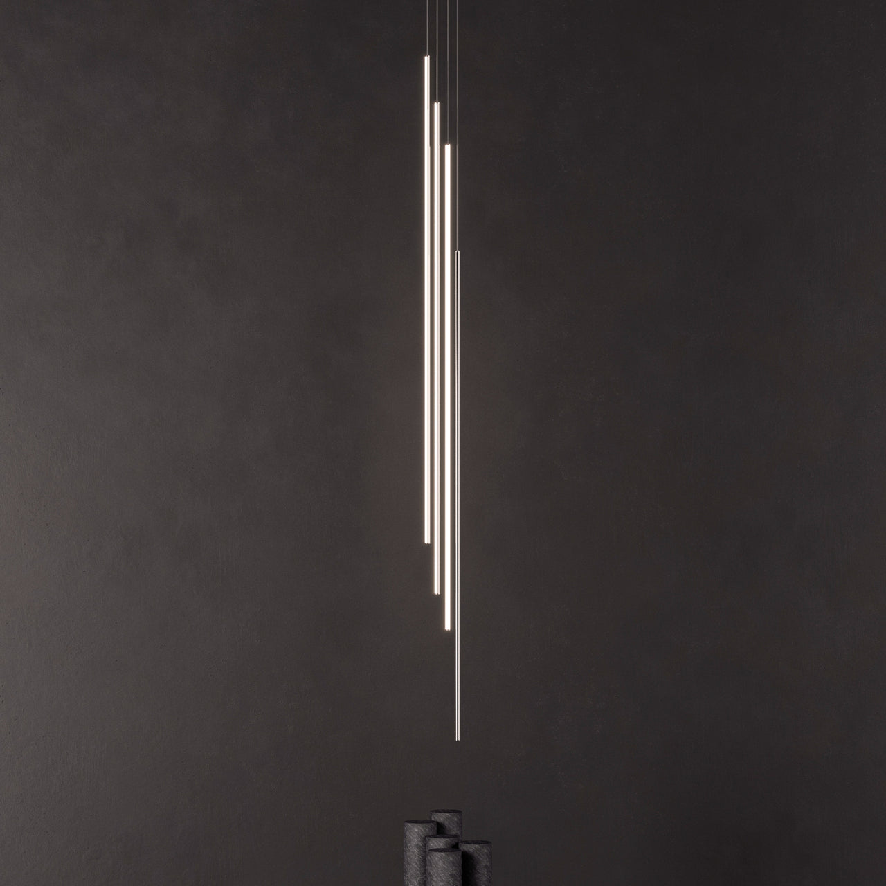 Thin Vertical Suspension Light: Large