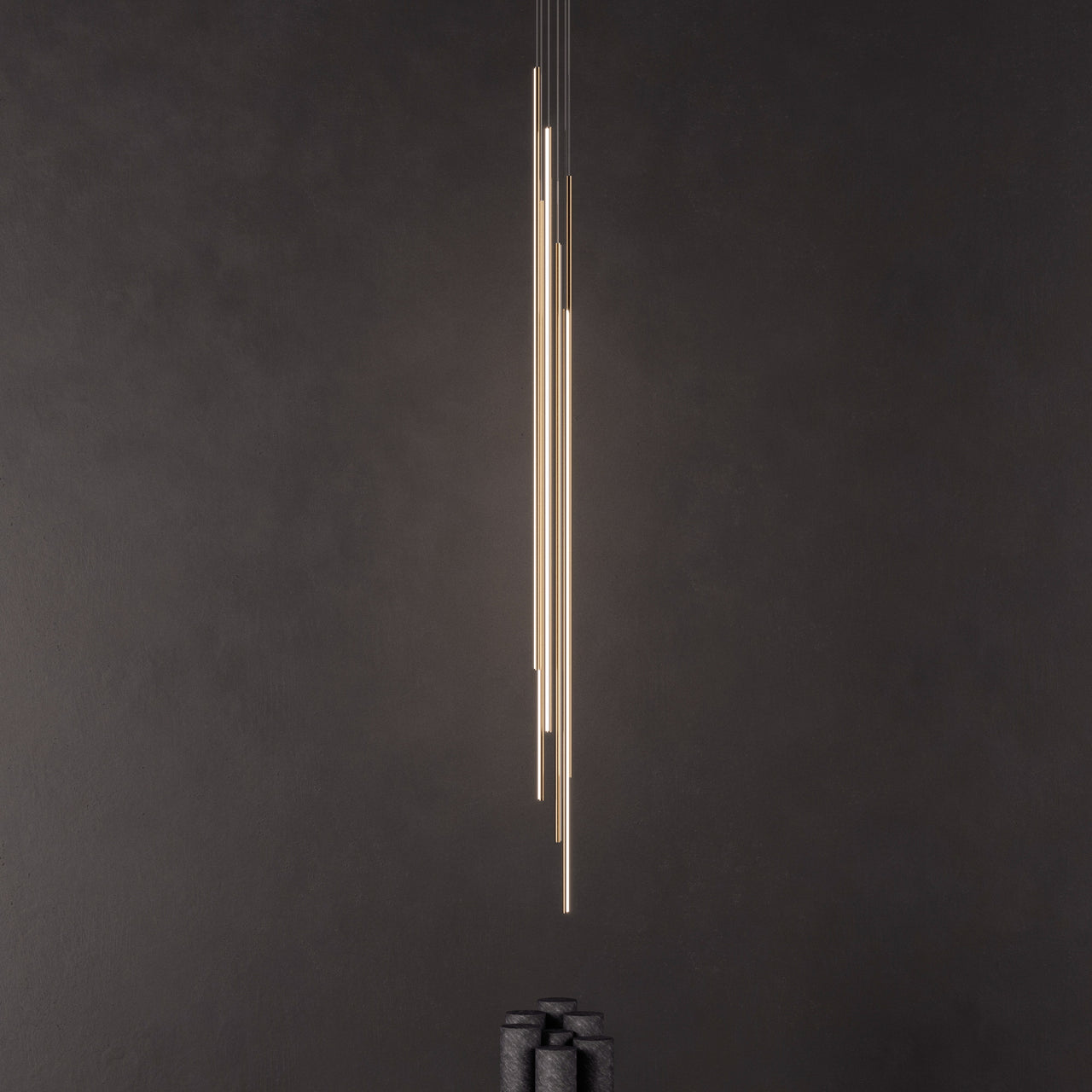 Thin Vertical Suspension Light: Large